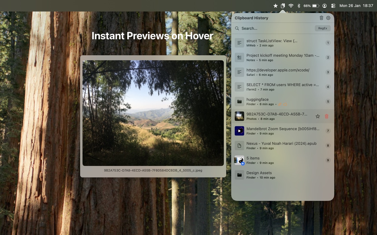 ClipboardMenu screenshot 2